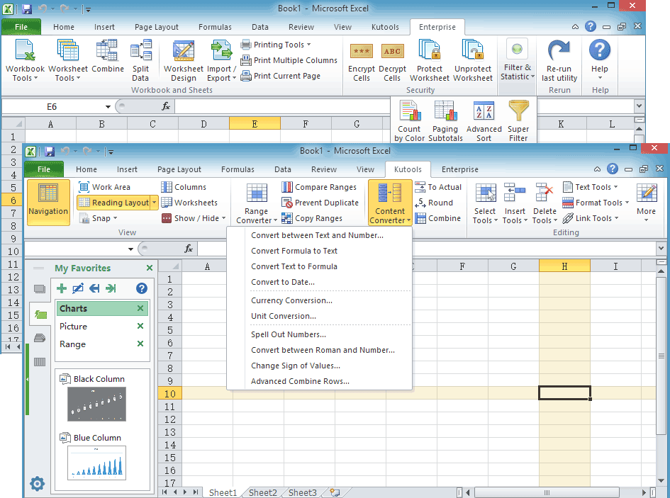 Kutools for Excel의 스크린 샷