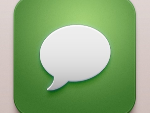 Beautiful Messages iOS Icon PSD