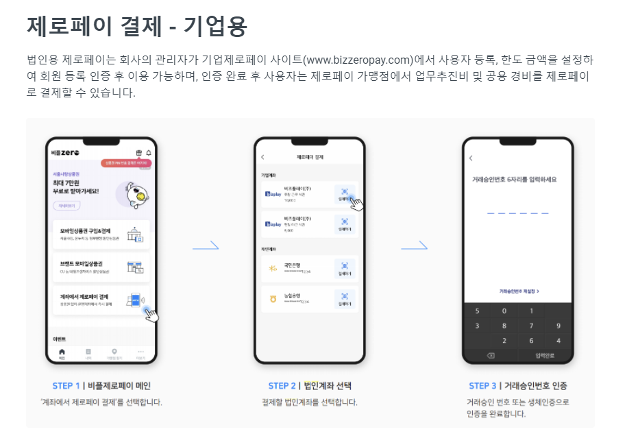 기업 법인 제로페이 신청하기