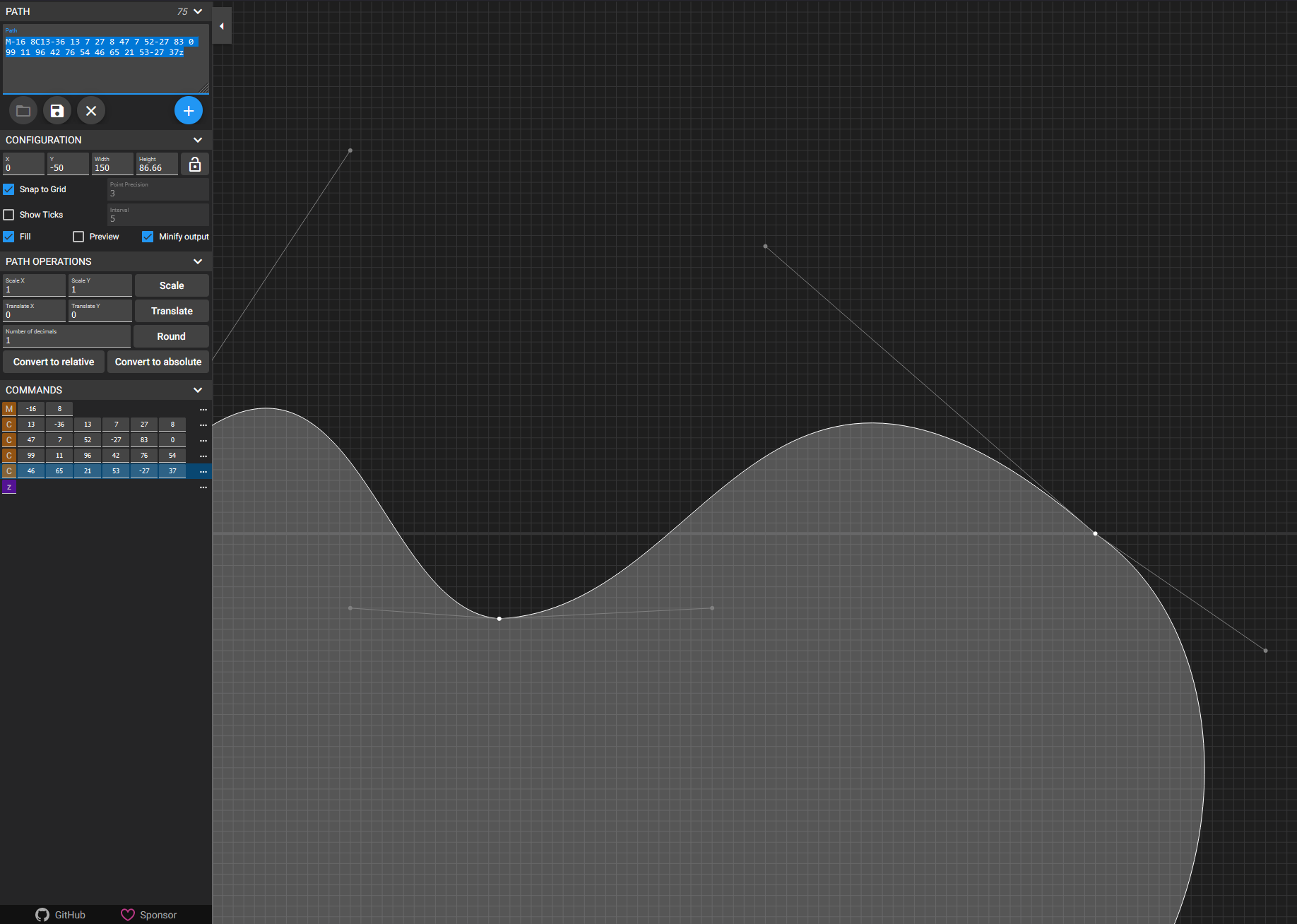 SVG PATH EDITOR (코드로 SVG 패스 만들기)