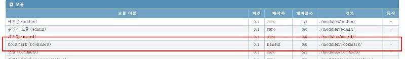 예제로 배우는 XE 북마크 모듈 만들기